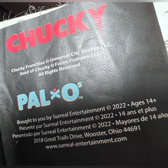 Chucky 20” PAL-O Character Pillow, based on the iconic horror movie Child’s Play - Picture 3 of 4